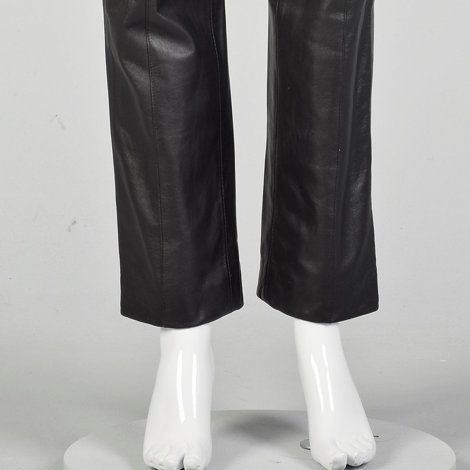 Small Black Leather Pants