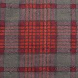 1960s Mens Deadstock Flannel Robe in Red and Gray Plaid