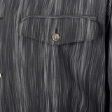 2000s Issey Miyake Gray Stripe Shirt