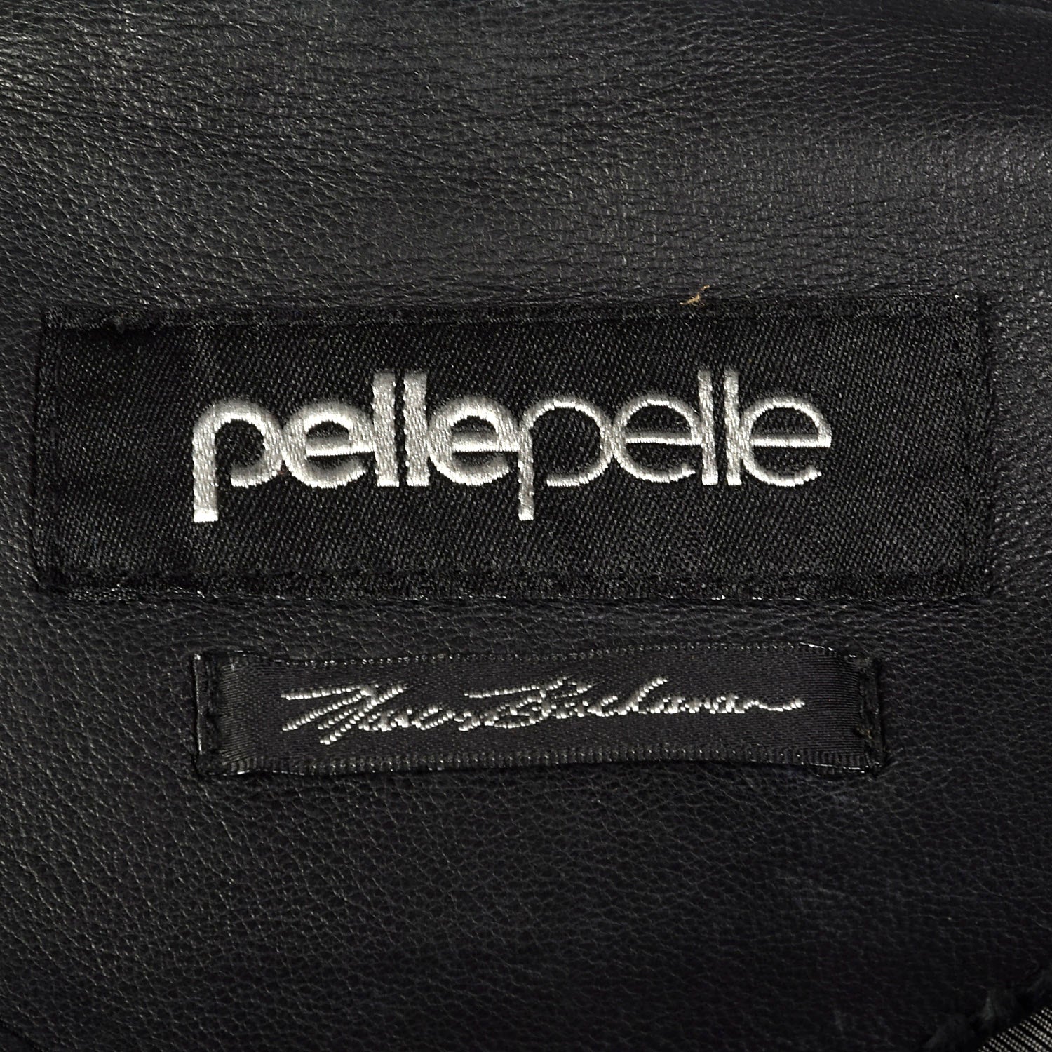 Large-XLPelle Pelle Black Leather Bomber Jacket