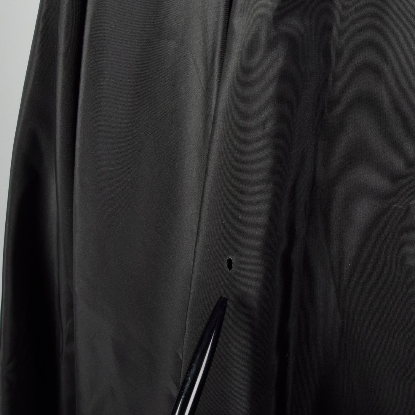 1940s Black Taffeta Dress
