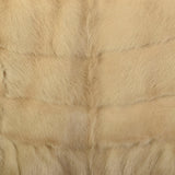 OSFM 1950s Blonde Mink Fur Cape Shawl Collar Stole Warm Winter Wrap