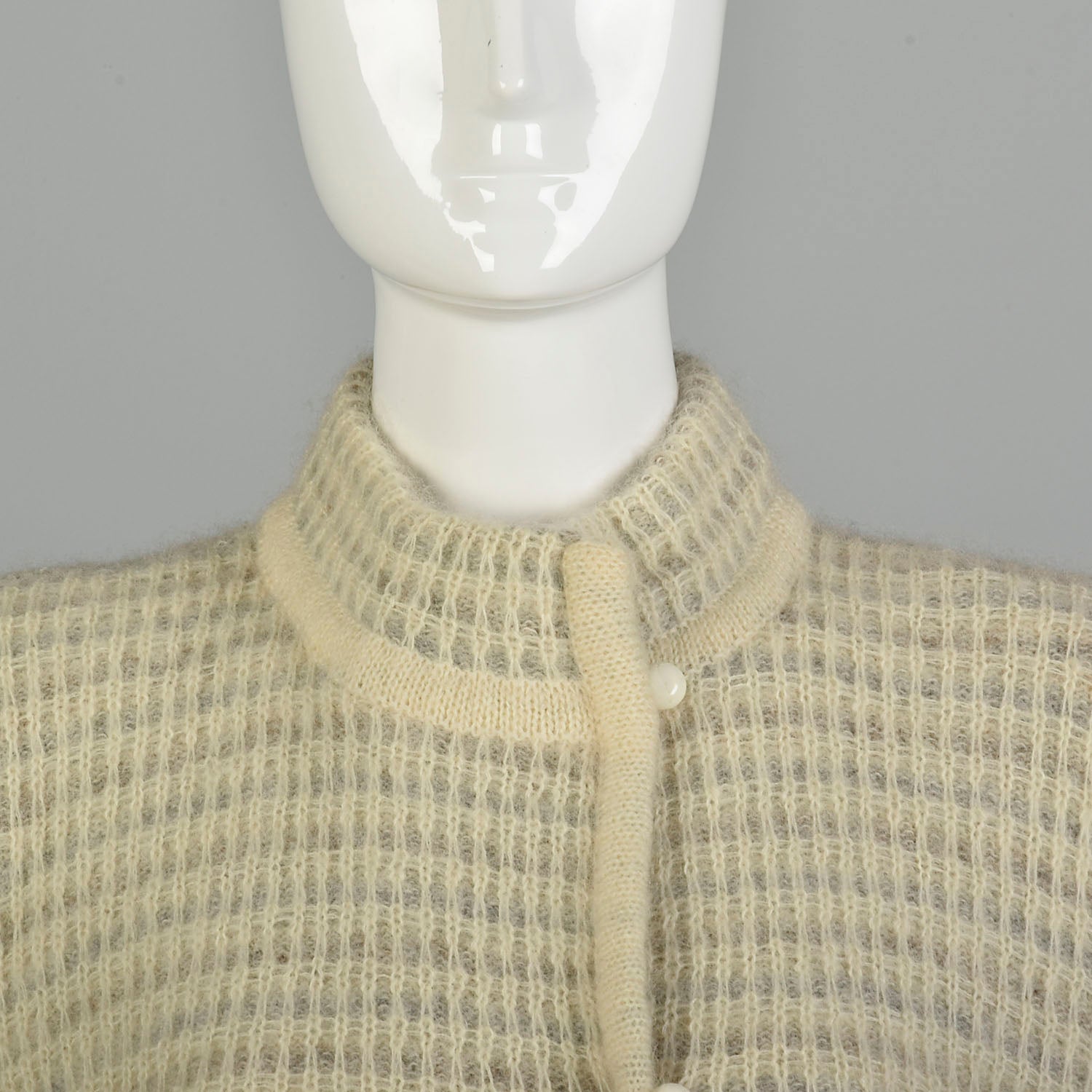 Medium 1980s Cozy Autumn Sweater Jacket Asymmetric Knit Cardigan Heavy Winter Sweater Coat
