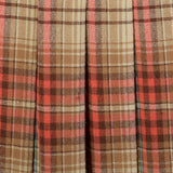 XS 1950s Skirt Plaid Pleated Autumn School Girl Uniform Light Academia