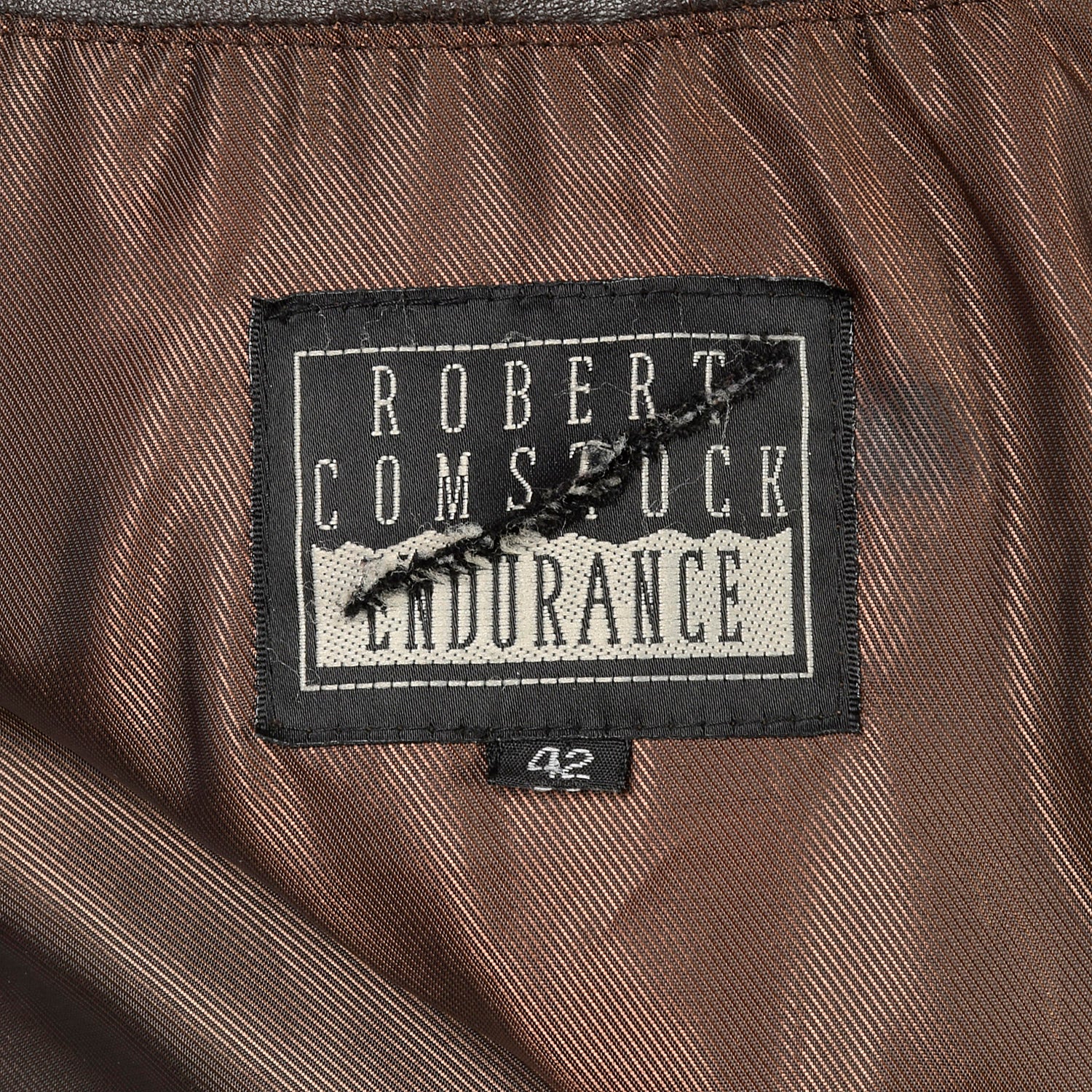 Large Robert Comstock Brown Leather Jacket