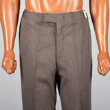 Medium 1960s Brown Adjustable Waist Pants