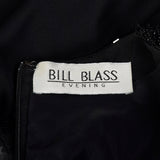 Small 1990s Little Black Dress Sequin Bill Blass Evening Cocktail LBD