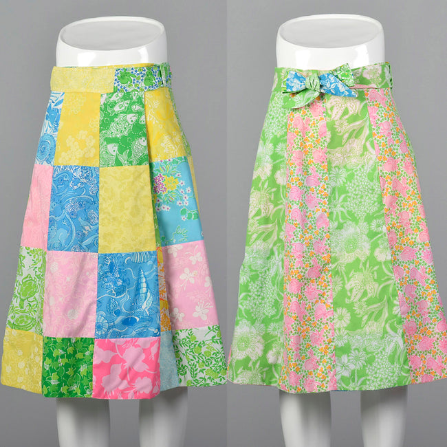1970s Lilly Pulitzer Reversible Wrap Skirt