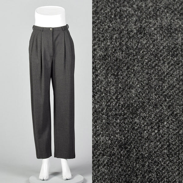 90s“GIORGIO ARMANI”2Tuck Wool Slacks 90s Vintage GIORGIO ARMANI 2tuck wool slacks pants navy size