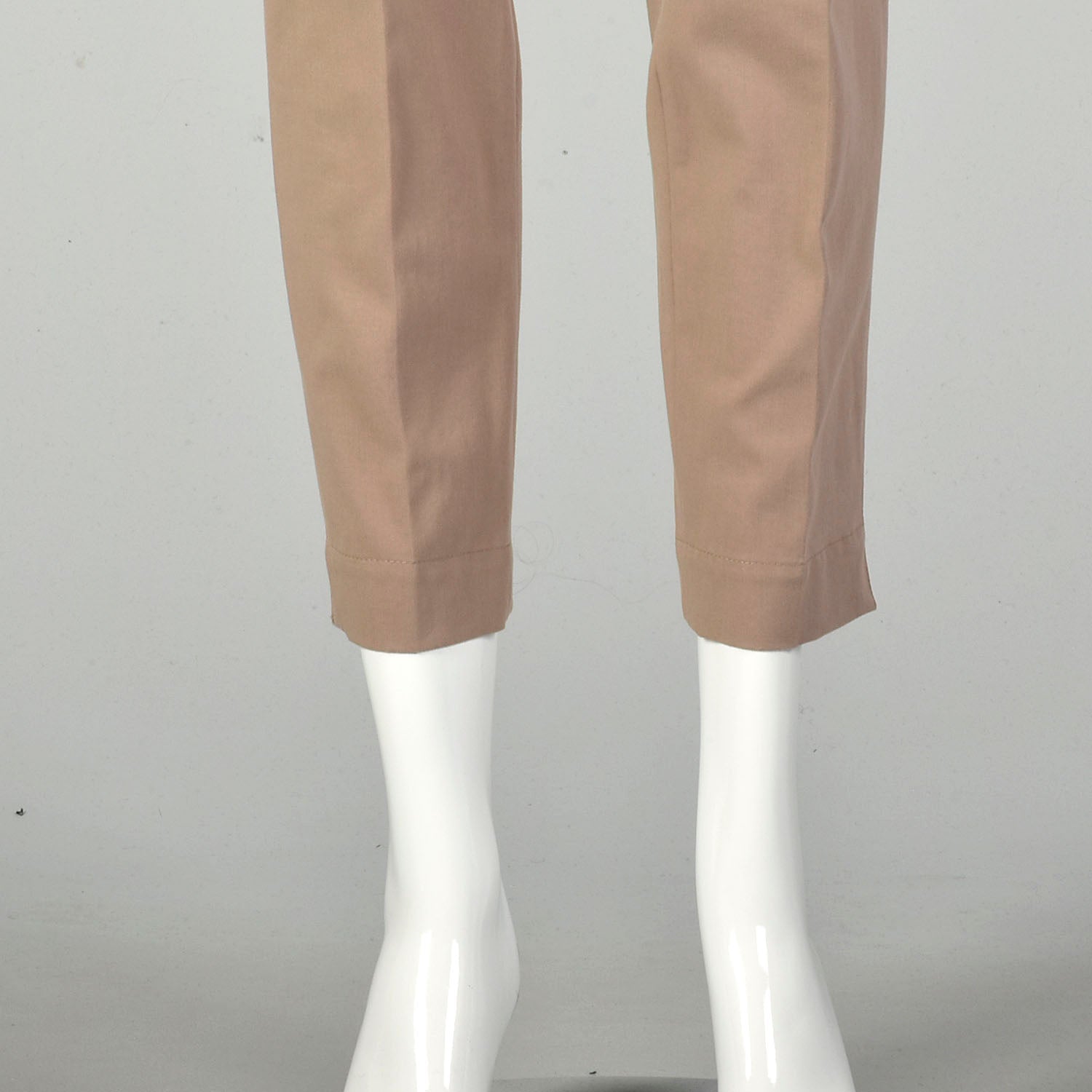 Brunello Cucinelli Khaki Capri Pants Tapered Leg Designer