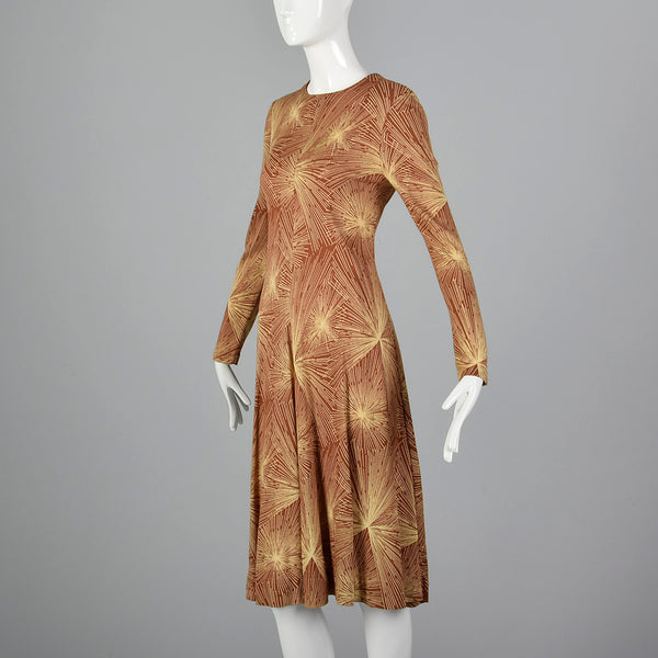 1970s Diane Von Furstenberg Brown Knit Dress Style & Salvage 1970s Diane Von Furstenberg Brown Knit Dress Style & Salvage