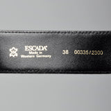 Escada Leather Belt with Slide Purse