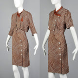1930s Asymmetric Dress and Jacket Set