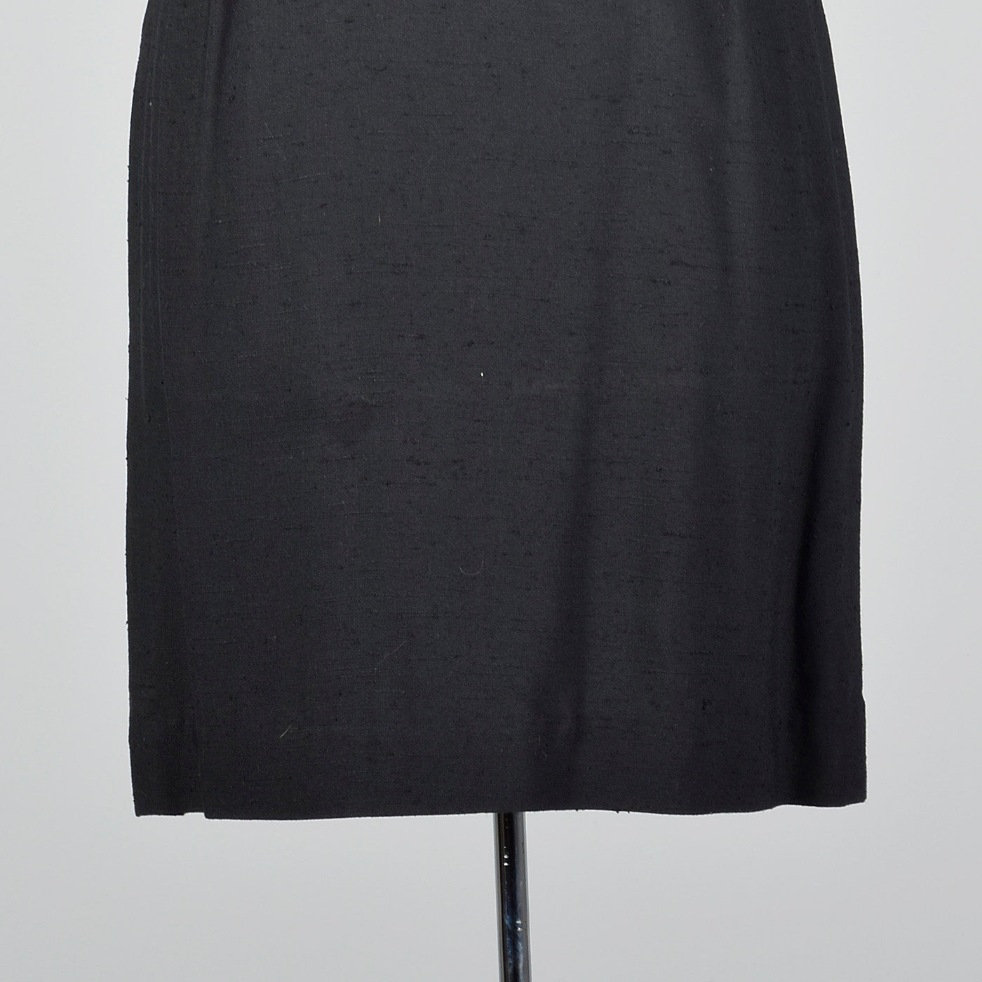 1950s Little Black Dress with White Topstitching