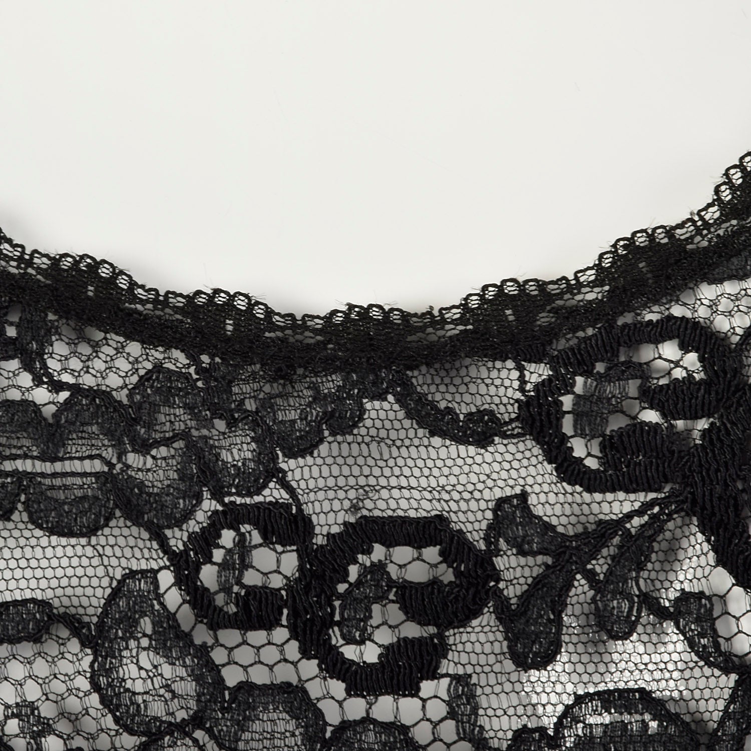 1970s Black Lace Vest