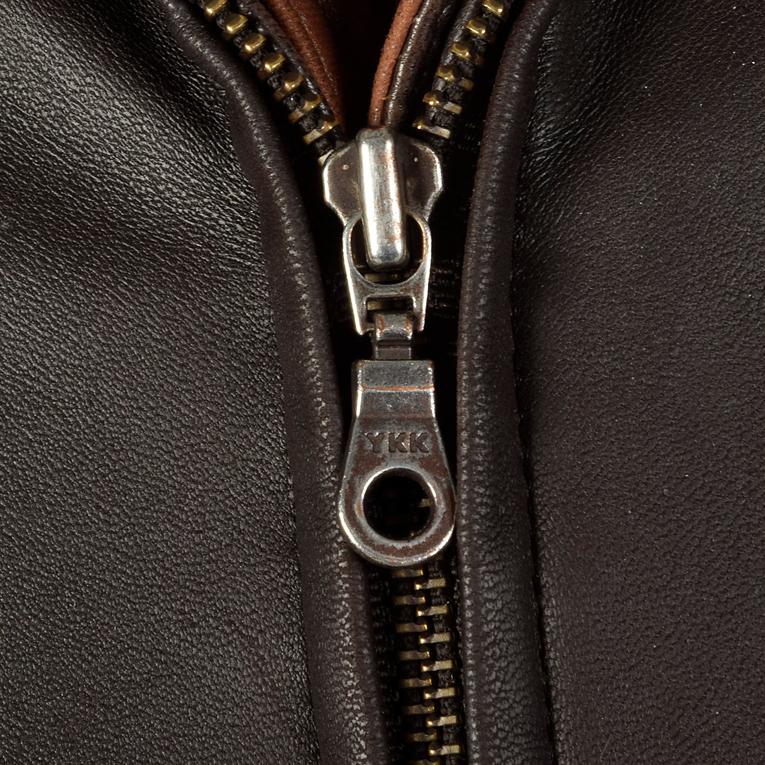 Large Remy Mens 1990s Chocolate Brown Leather Jacket