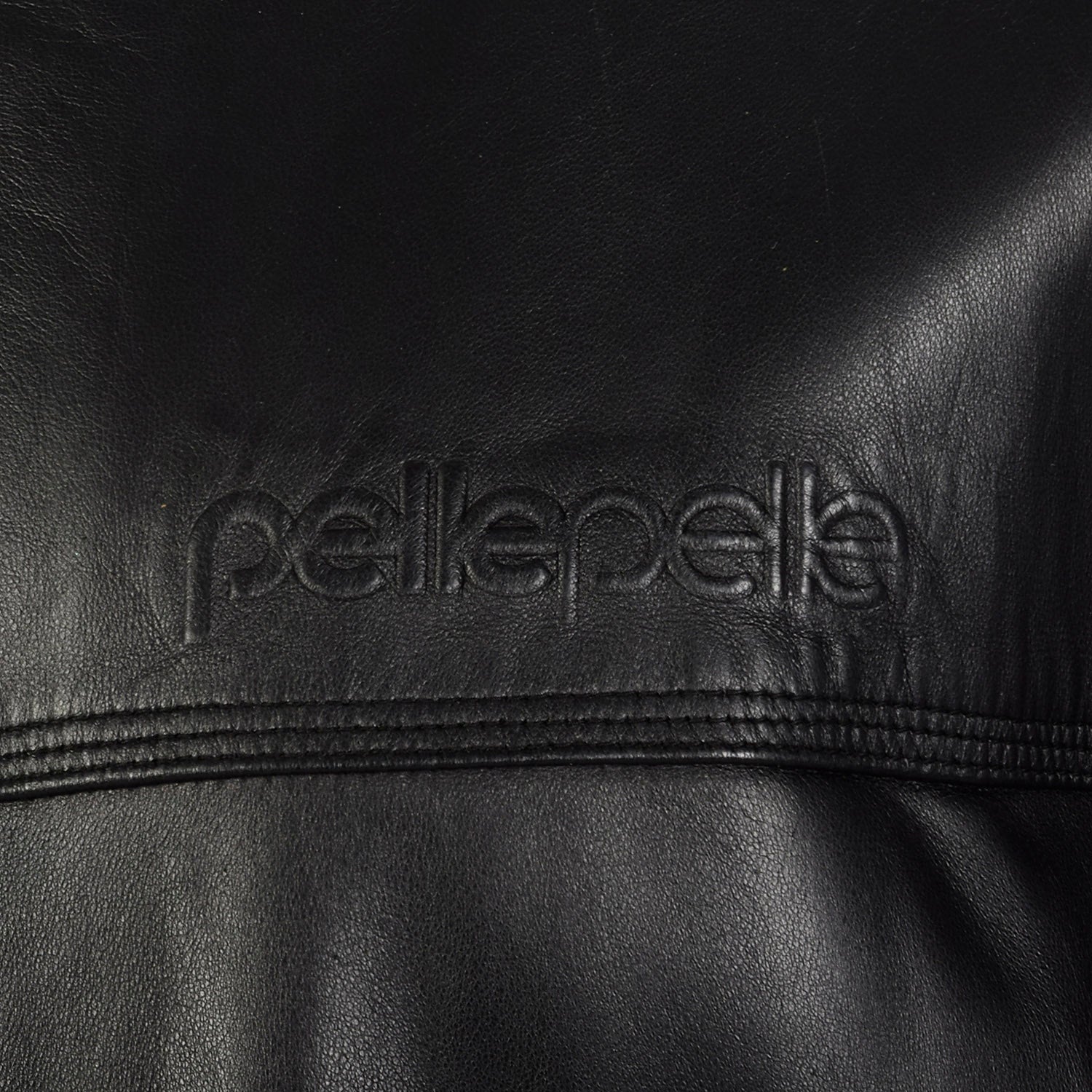 Large-XLPelle Pelle Black Leather Bomber Jacket