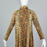 1970s Animal Print Zip Front Robe
