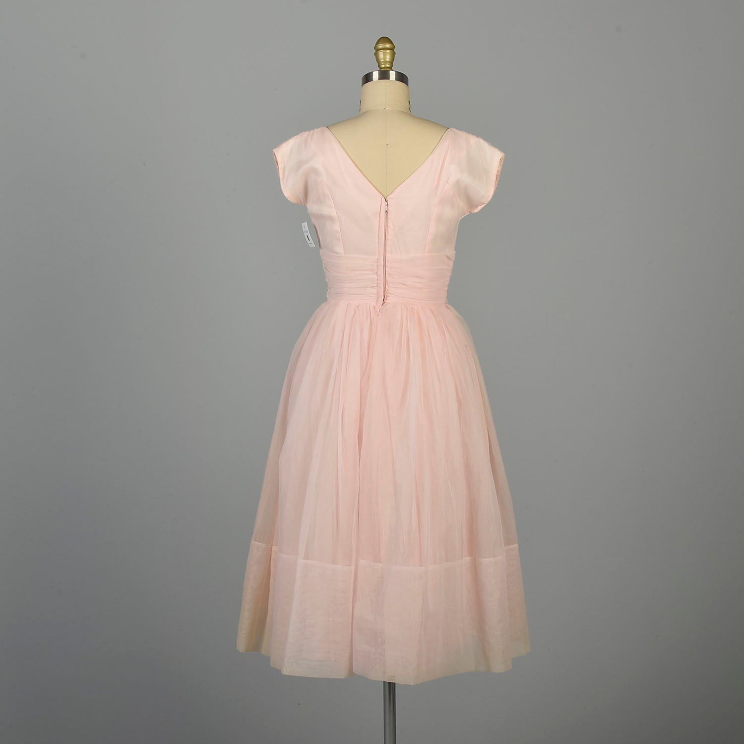 XS 1950s Dress Pink Party Bow Dress