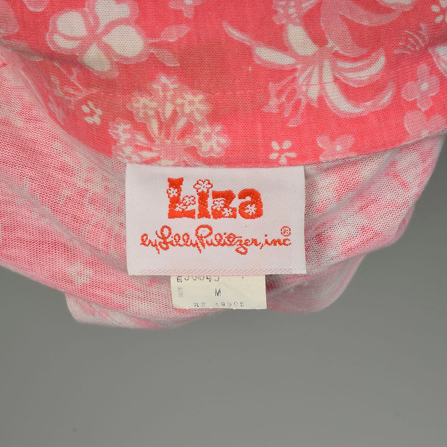 Small 1970s Liza by Lilly Pulitzer Dress Hot Pink Print Barbie Shirtwaist Dress