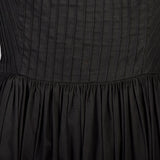 Small1950s LBD Little Black Dress Cotton Sleeveless