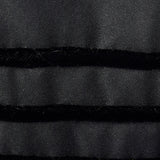1950s Formal Black Maxi Dress with Stripe Trim