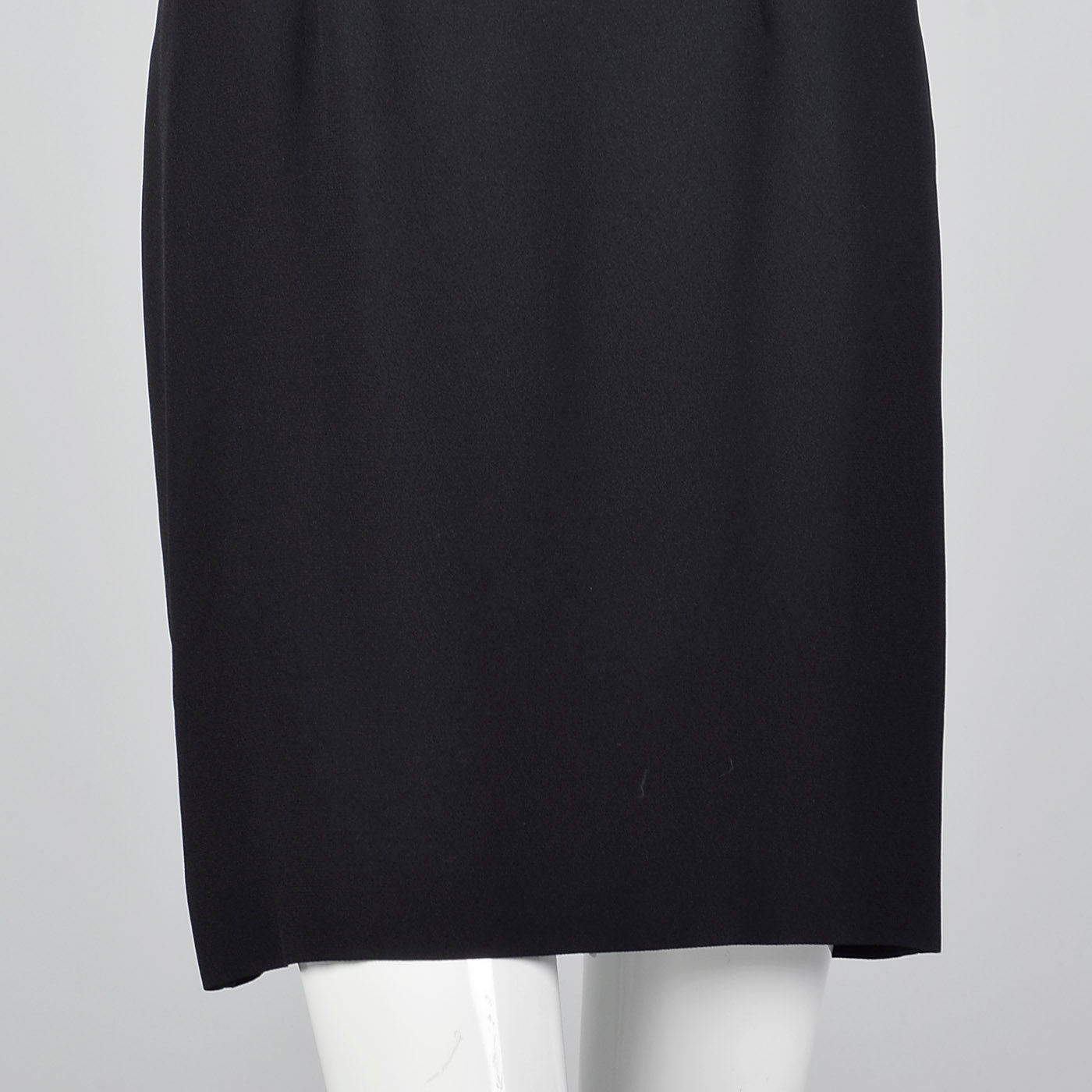 1990s Black Shift Dress with Illusion Bust