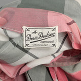 XS 1950s Dress Pink Plaid Cotton Sanforized Day Dress