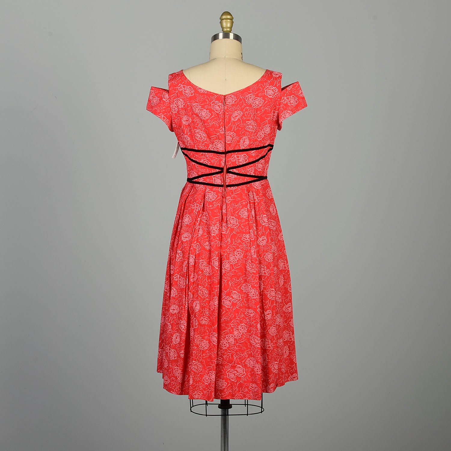 Buy Red Floral Velvet Dress Online - Label Ritu Kumar India Store View