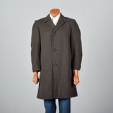 1950s St Clement Wool Coat Brown Plaid