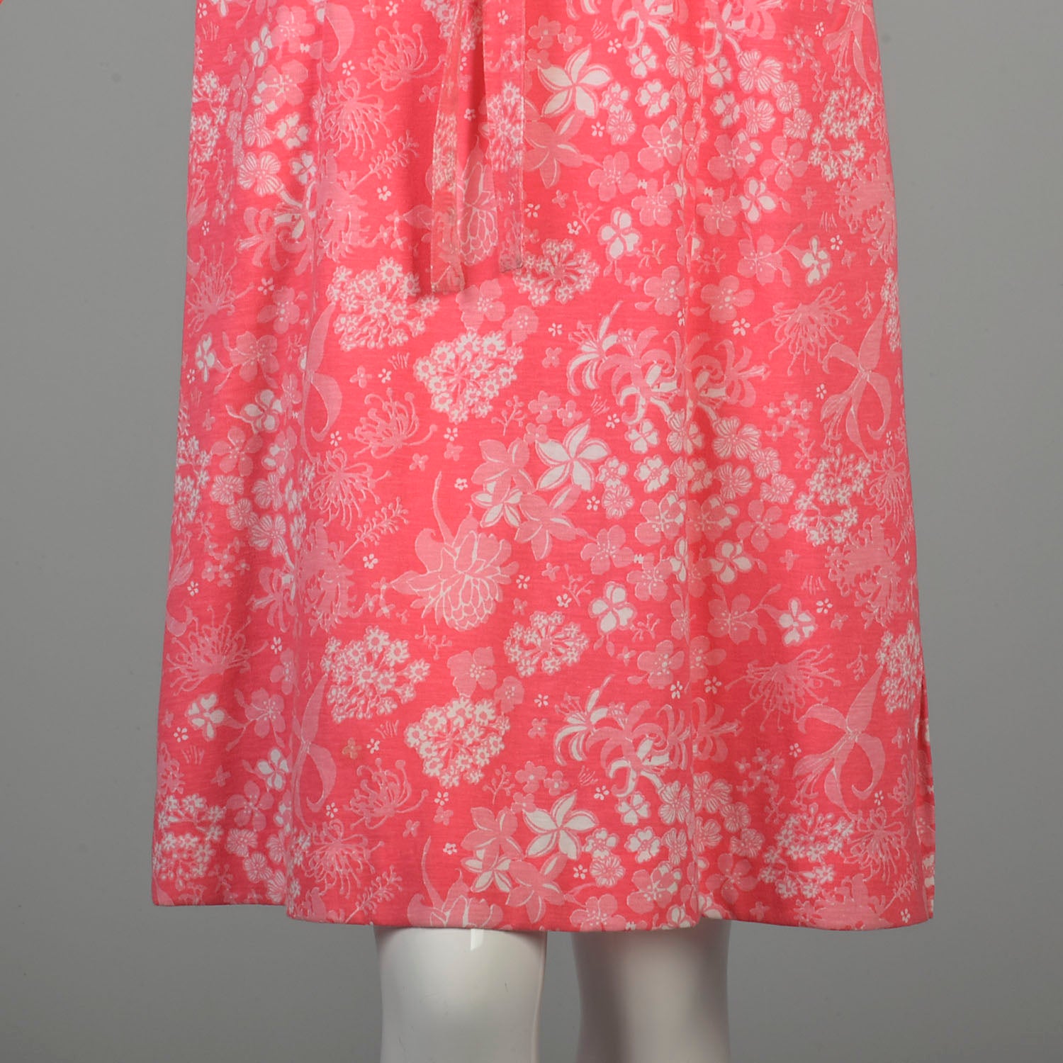 Small 1970s Liza by Lilly Pulitzer Dress Hot Pink Print Barbie Shirtwaist Dress