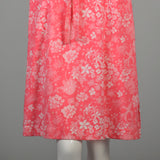 Small 1970s Liza by Lilly Pulitzer Dress Hot Pink Print Barbie Shirtwaist Dress