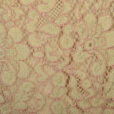 XS 1960s Dress Taupe Lace Drop Waist Pleated Skirt