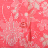Small 1970s Liza by Lilly Pulitzer Dress Hot Pink Print Barbie Shirtwaist Dress