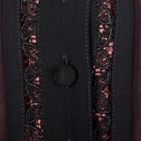 1990s Sheer Black Dress with Pink Lining