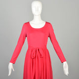 Medium 1970s Dress Barbie Hot Pink Miss Elliette Long Sleeve Car Wash Hem