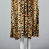 1970s Animal Print Zip Front Robe