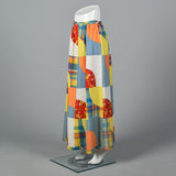 1970s Quilted Maxi Skirt