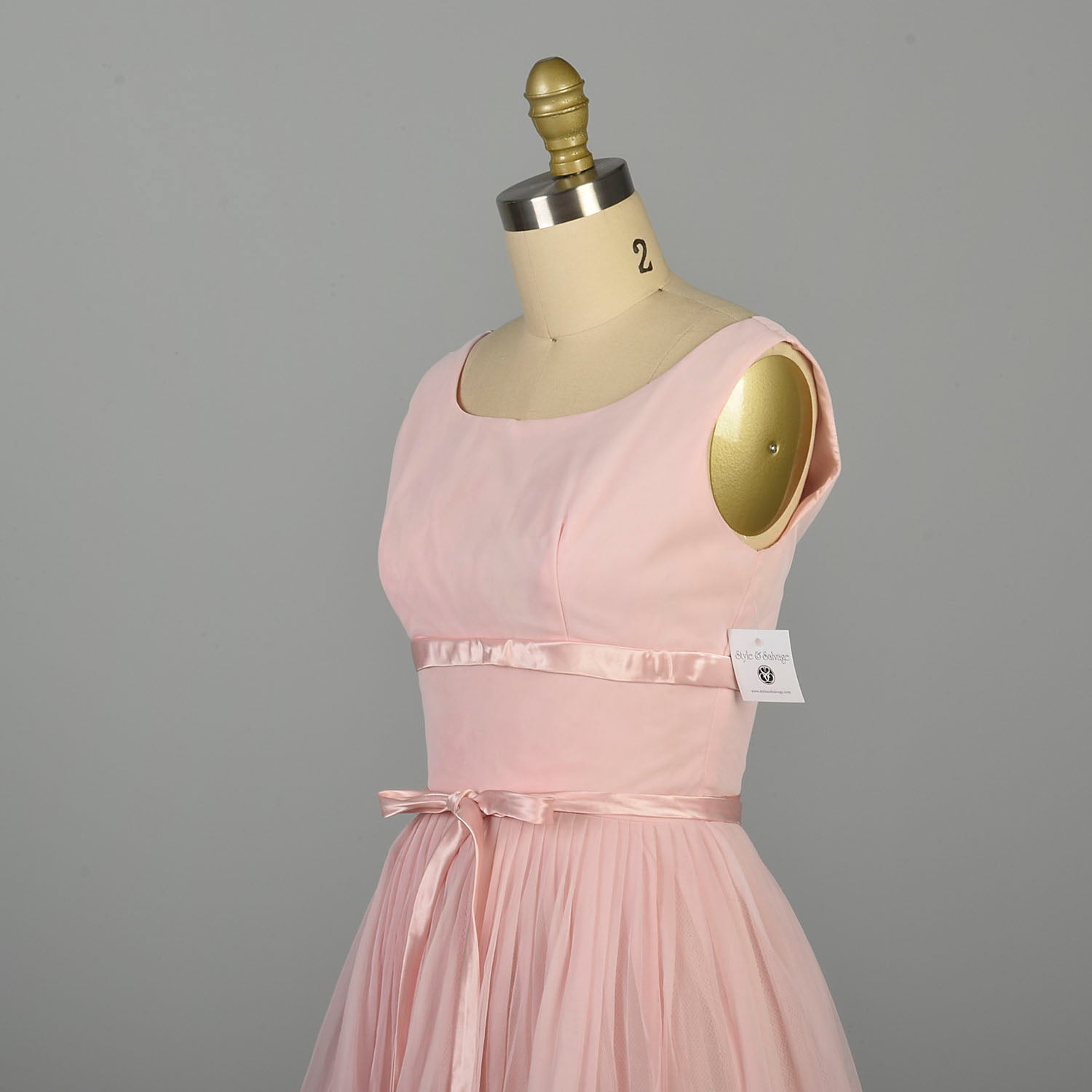 XXS 1950s Fit and Flare Dress Pink Sleeveless Barbie Party Dress Style & Salvage XXS 1950s Fit and Flare Dress Pink Sleeveless Barbie Party Dress Style & Salvage