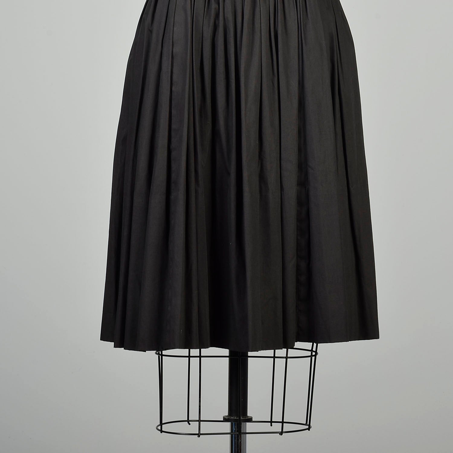 Small1950s LBD Little Black Dress Cotton Sleeveless