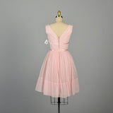 XXS 1950s Fit and Flare Dress Pink Sleeveless Barbie Party Dress