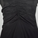 Small Balenciaga Dress Slinky Silk Bias Cut Black Dress