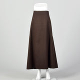 XXL 1910s Brown and Black Striped Skirt