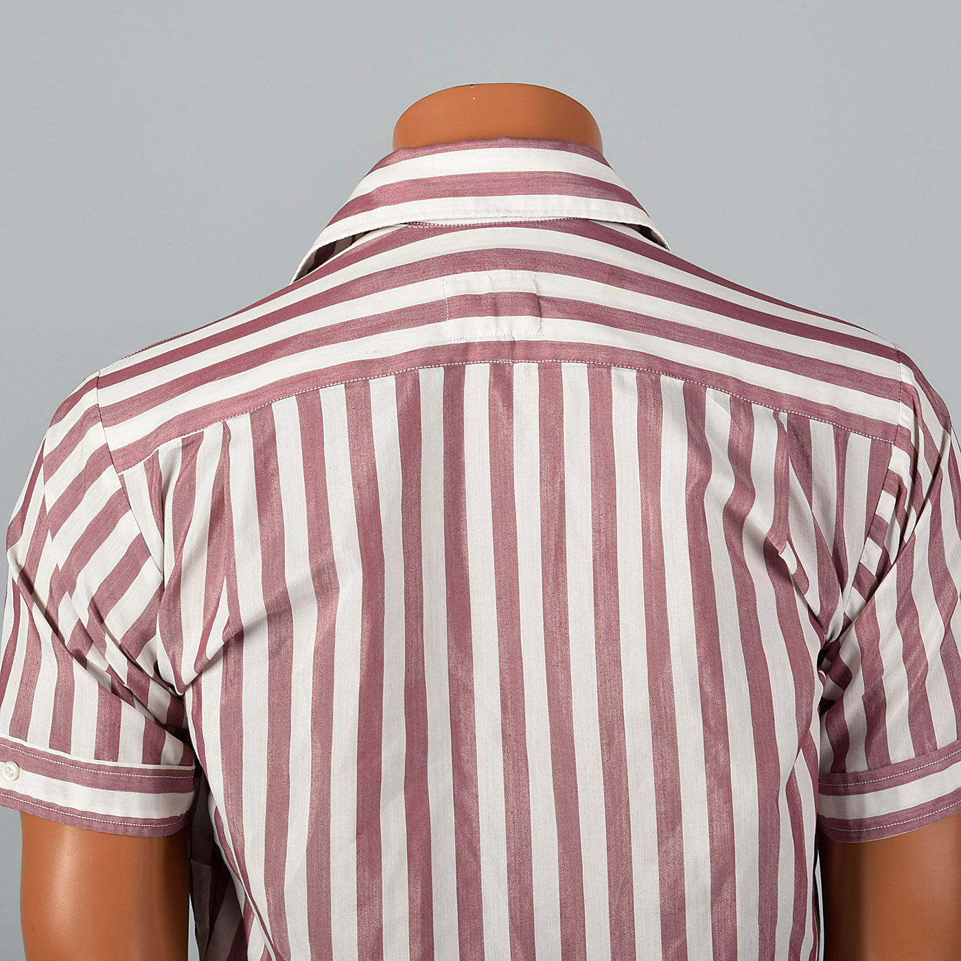 1950s Cropped Rockabilly Red Stripe Shirt