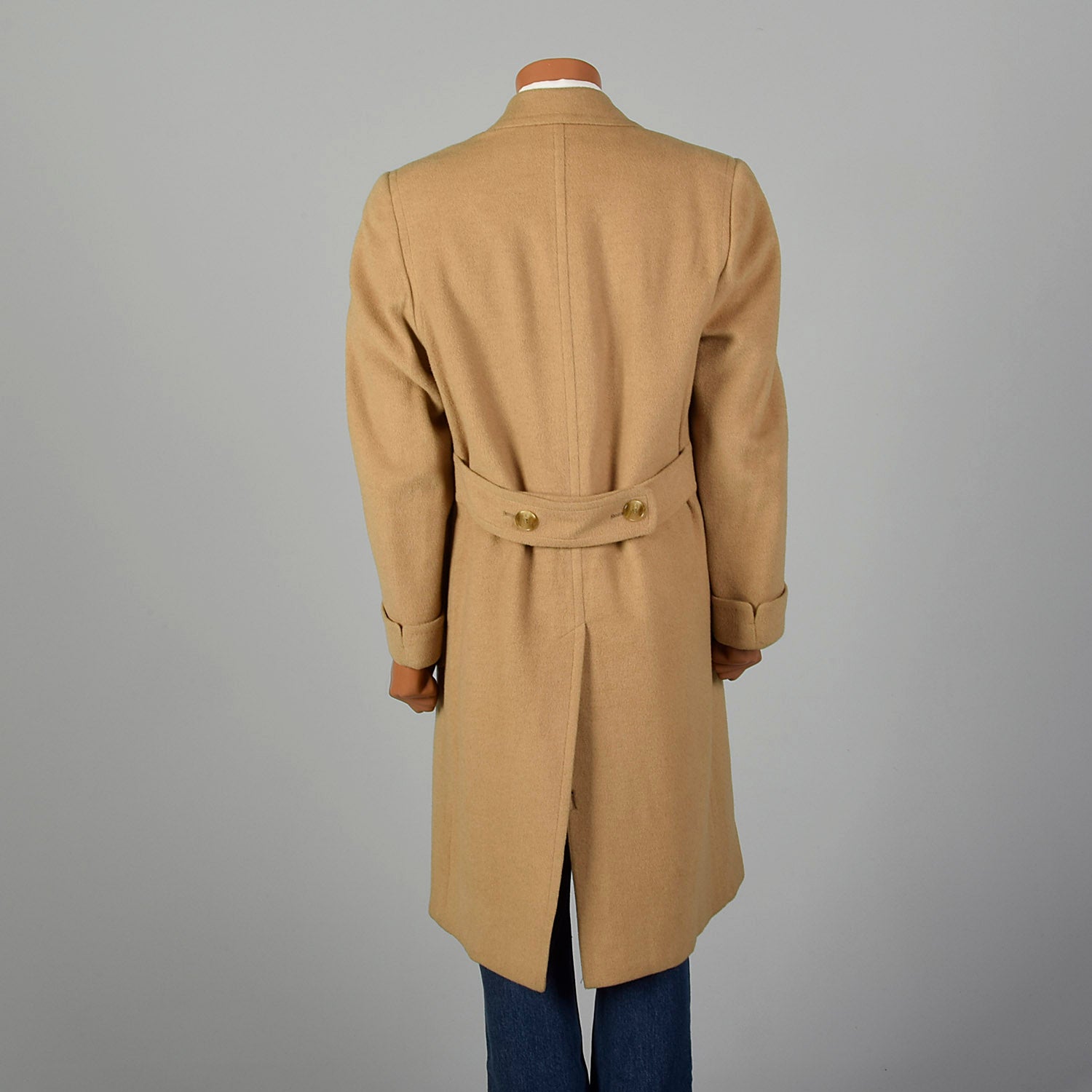 Medium 1970s Men's Tan Camel Hair Coat