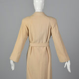 Medium I. Magnin 1980s Cream Cashmere Wrap Coat
