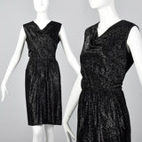 1960s Black Lurex Cocktail Dress from Marshall Field's 28 Shop