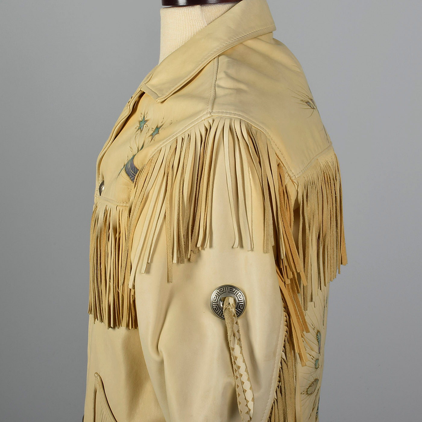 Jos Binne One of a Kind Hand Painted Deerskin Leather Jacket