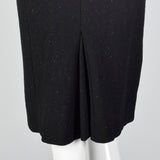 Moschino Cheap & Chic Tight Black Dress with Lurex Threads