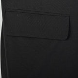 Small 2000s Ann Demeulemeester Vintage Designer Black Tuxedo Jacket Long Sleeve Wrap Dress